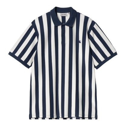 Carhartt WIP Boynton Polo Boynton Stripe Jacquard Ink