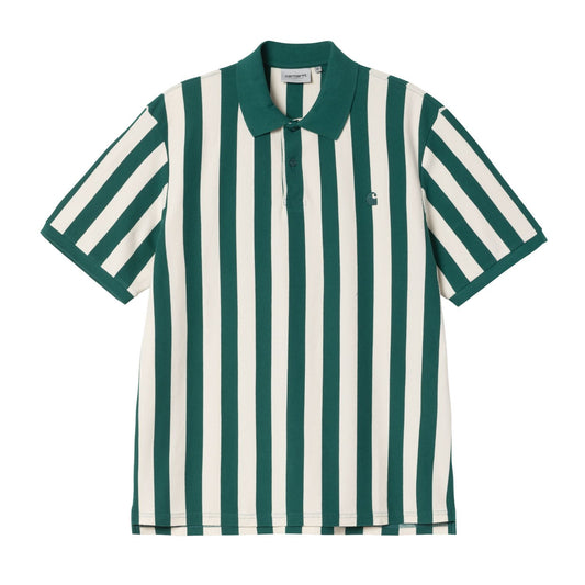 Carhartt WIP Boynton Polo Boynton Stripe Jacquard Rainforest