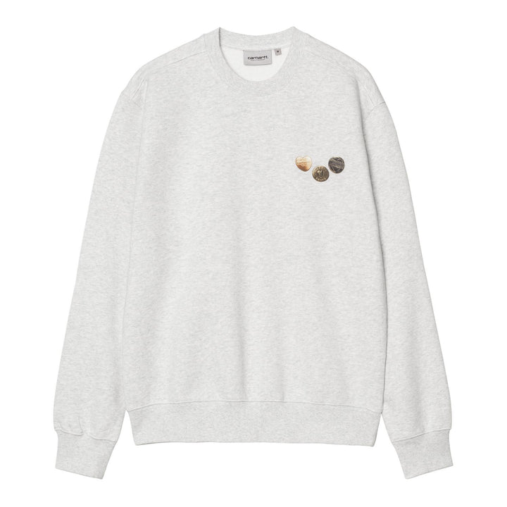 Carhartt WIP Button Sweatshirt Ash Heather