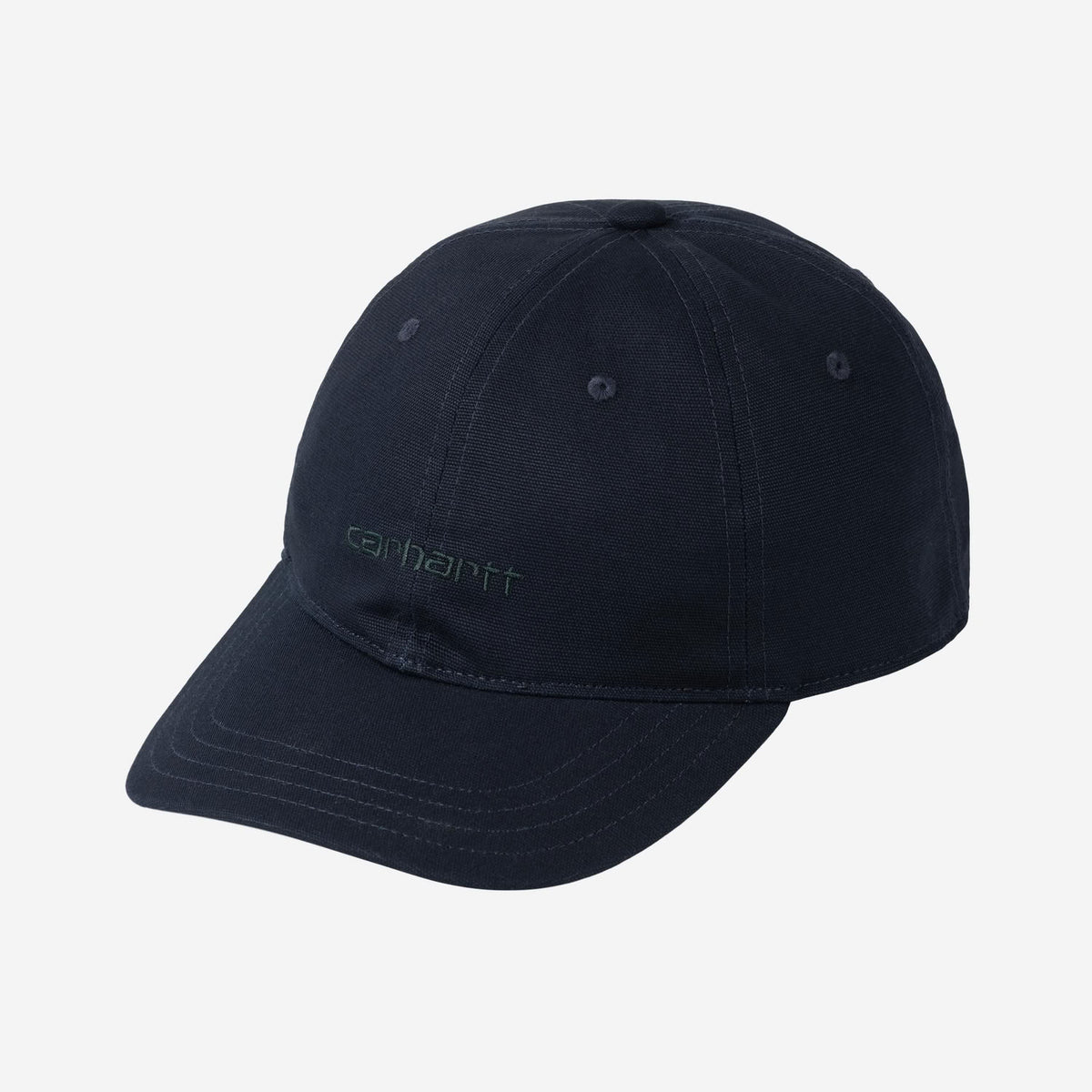 Carhartt WIP Canvas Script Cap Dark Navy Dark Scarab
