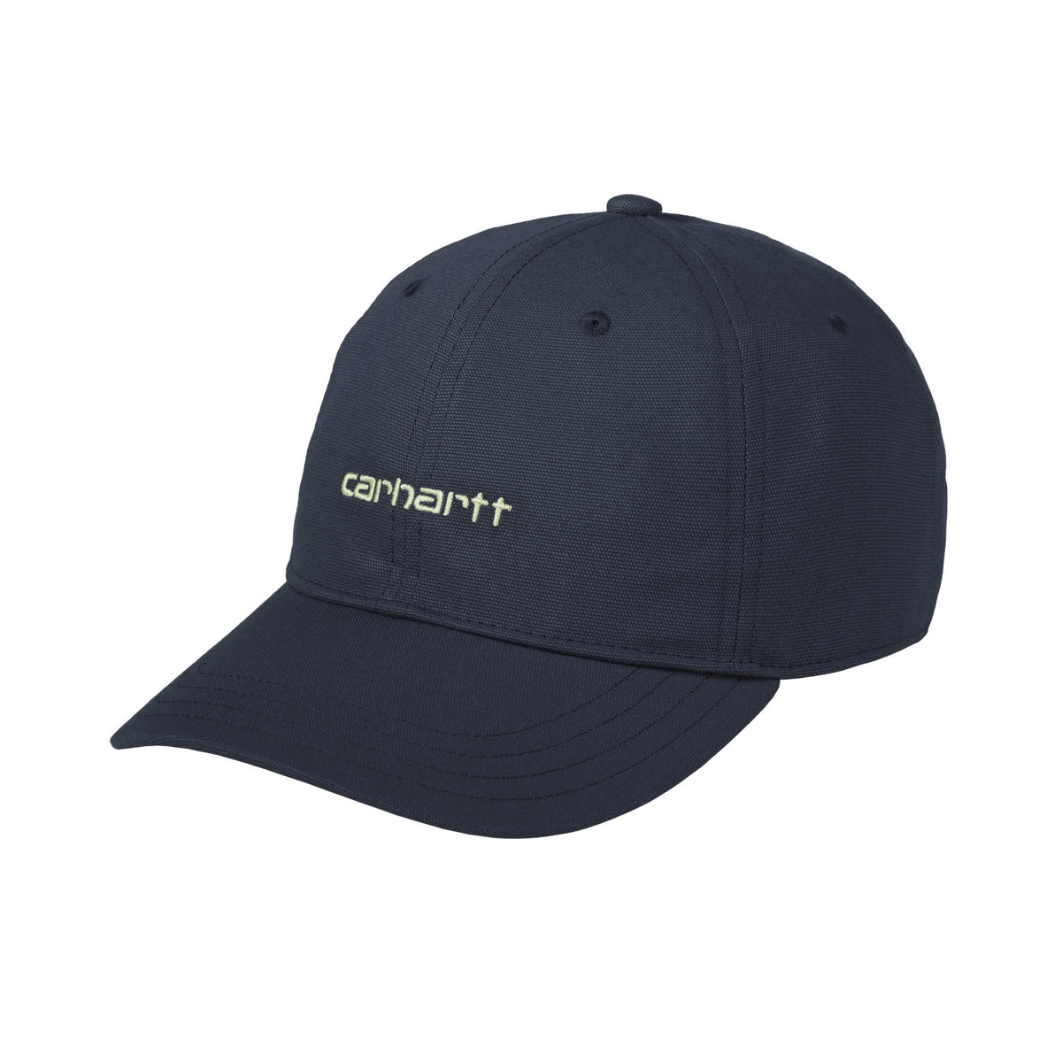 Carhartt WIP Canvas Script Cap Deep Night Gentle Green