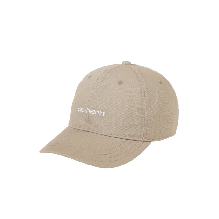 Carhartt WIP Canvas Script Cap Fleur De Sel White