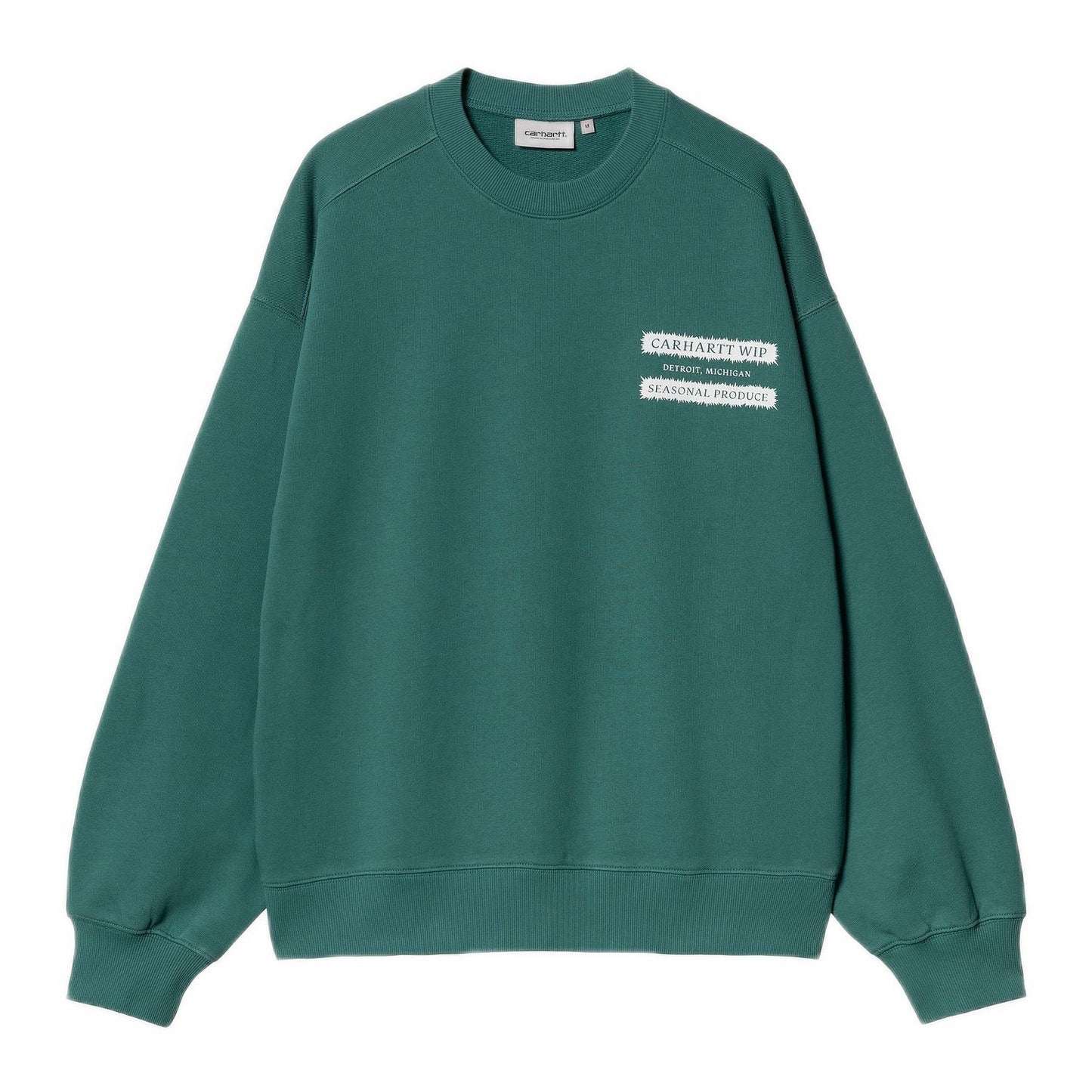 Carhartt WIP Catalogue Sweatshirt Rainforest White