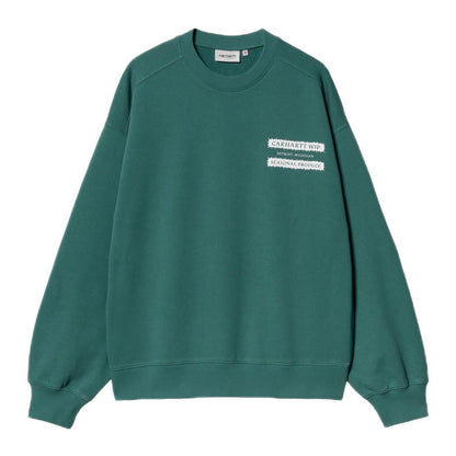 Carhartt WIP Catalogue Sweatshirt Rainforest White
