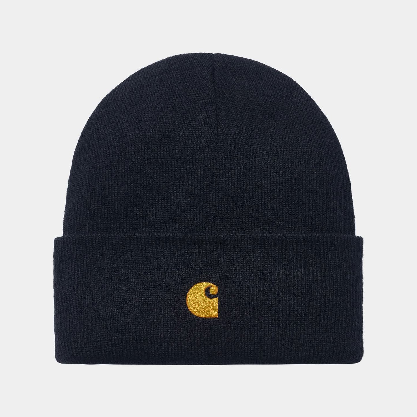 Carhartt WIP Chase Beanie Dark Navy Gold