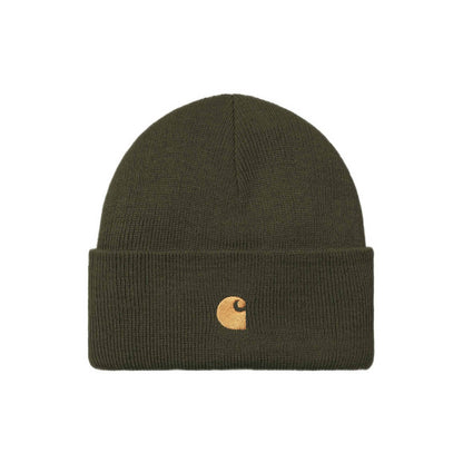 Carhartt WIP Chase Beanie Olive Gold