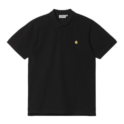 Carhartt WIP Chase Pique Polo Black Gold