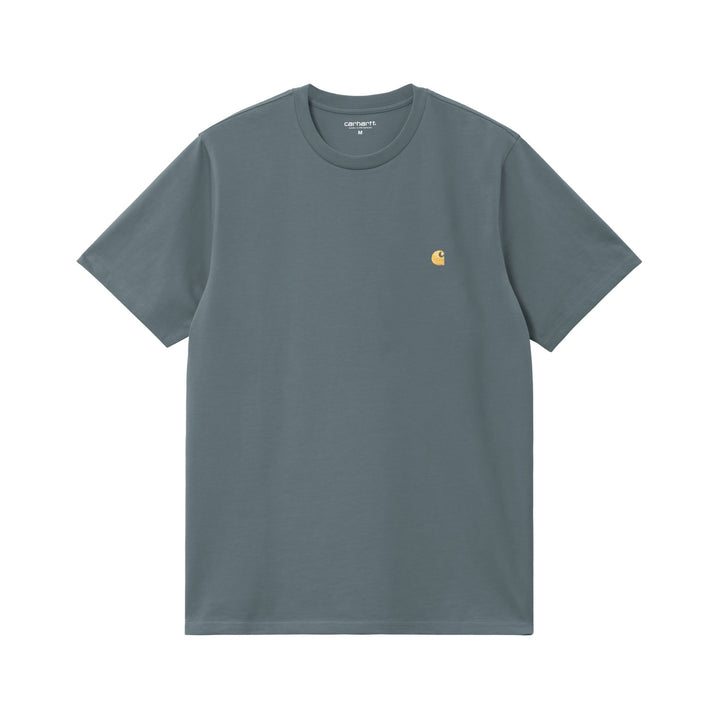 Carhartt WIP Chase T-Shirt Cozy Blue Gold