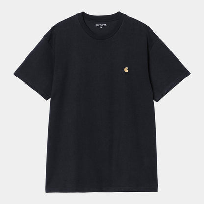 Carhartt WIP Chase T-Shirt Dark Navy Gold