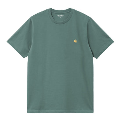 Carhartt WIP Chase T-Shirt Silver Pine Gold
