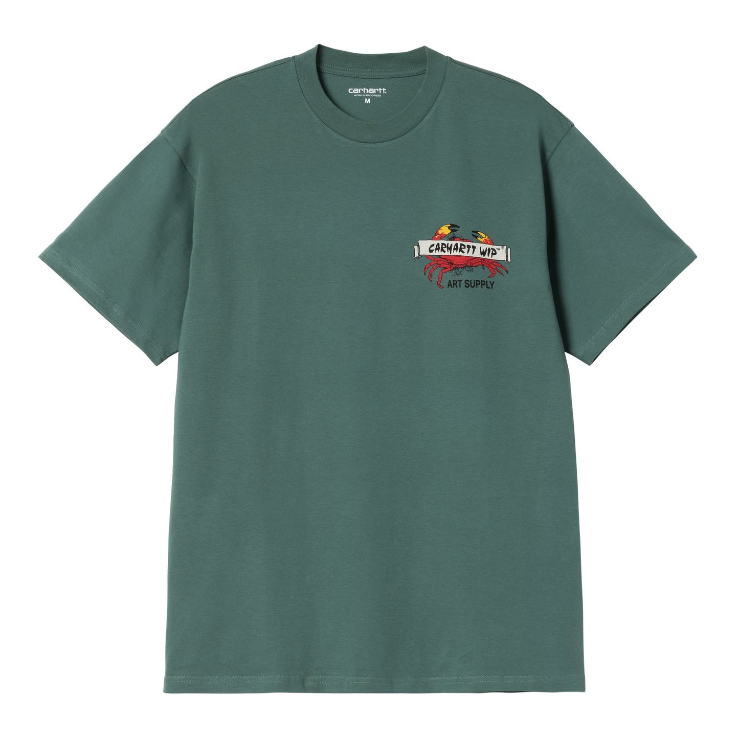 Carhartt WIP Crab Paint T-Shirt Silver Pine