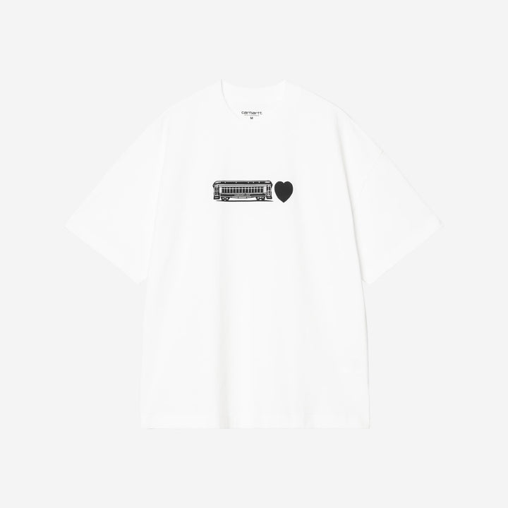 Carhartt WIP Deconstructed Label T-Shirt White