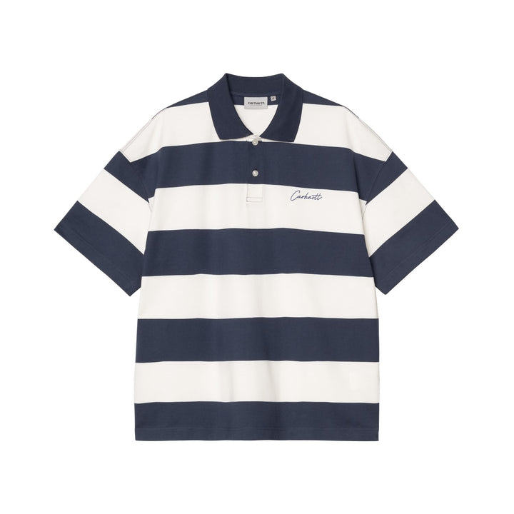 Carhartt WIP Delray Polo Delray Stripe, Blue