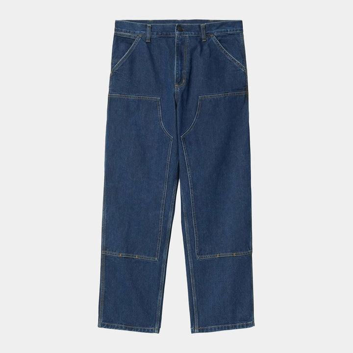 Carhartt WIP Double Knee Pant 'Smith' Blue Stone Washed