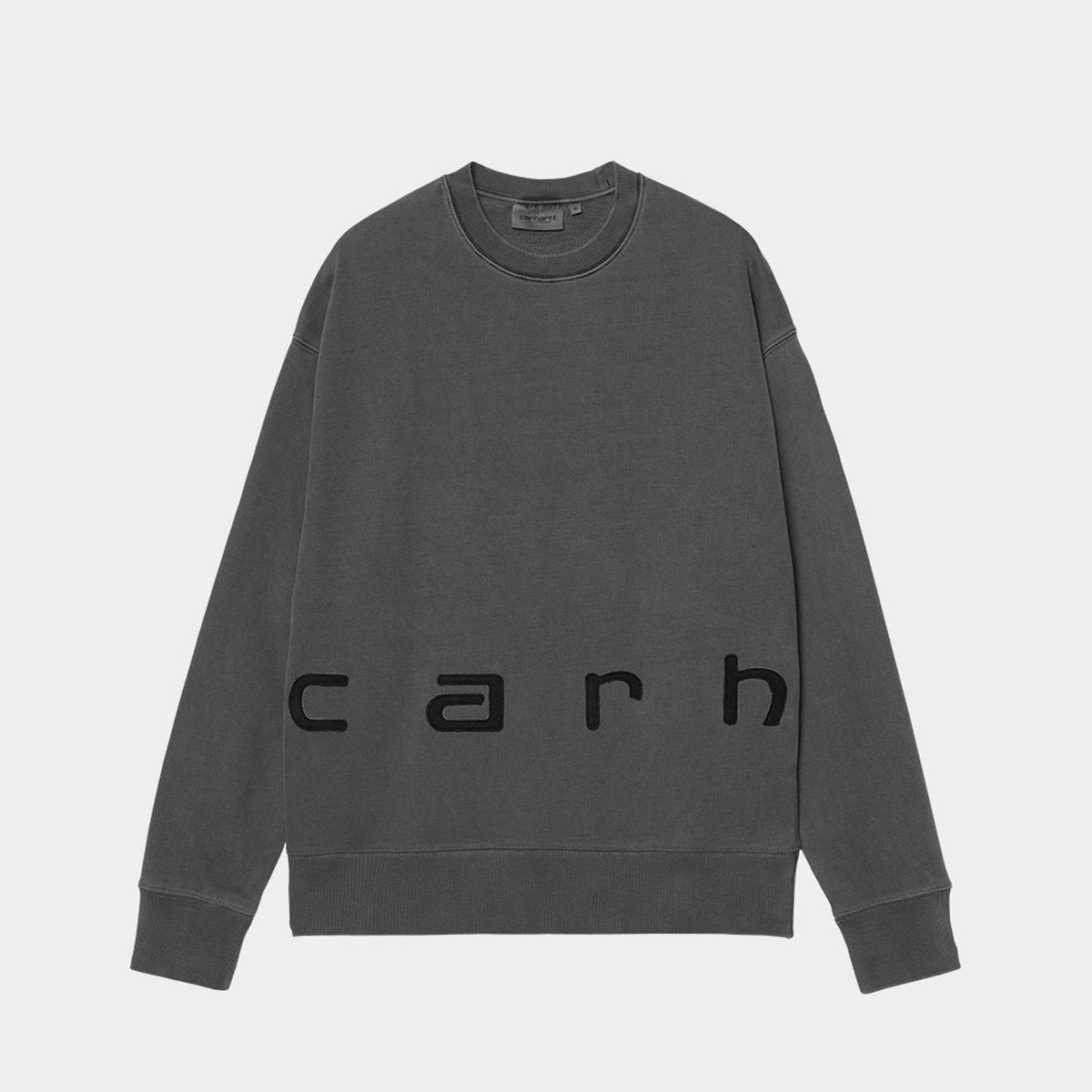 Carhartt WIP Felt Script Sweat Black