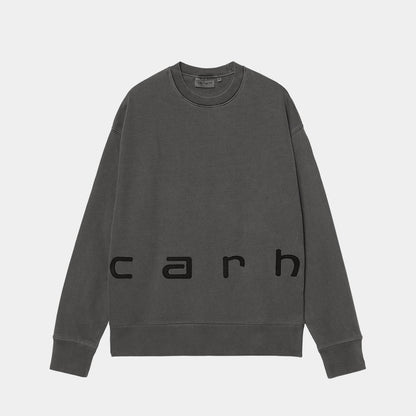 Carhartt WIP Felt Script Sweat Black