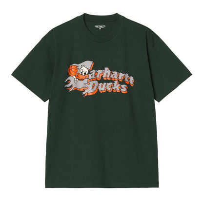 Carhartt WIP Flaming Ducks T-Shirt Conifer