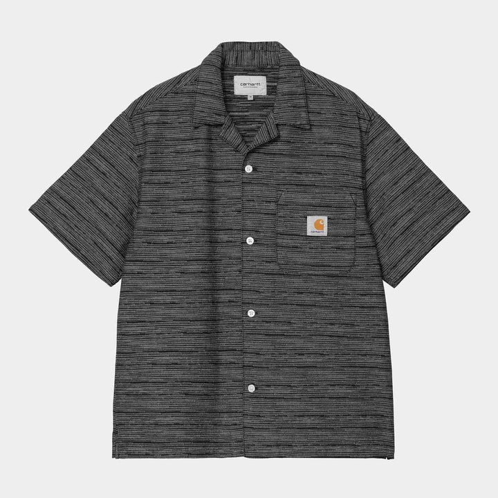 Carhartt WIP Gellar Shirt Gellar Stripe, Black