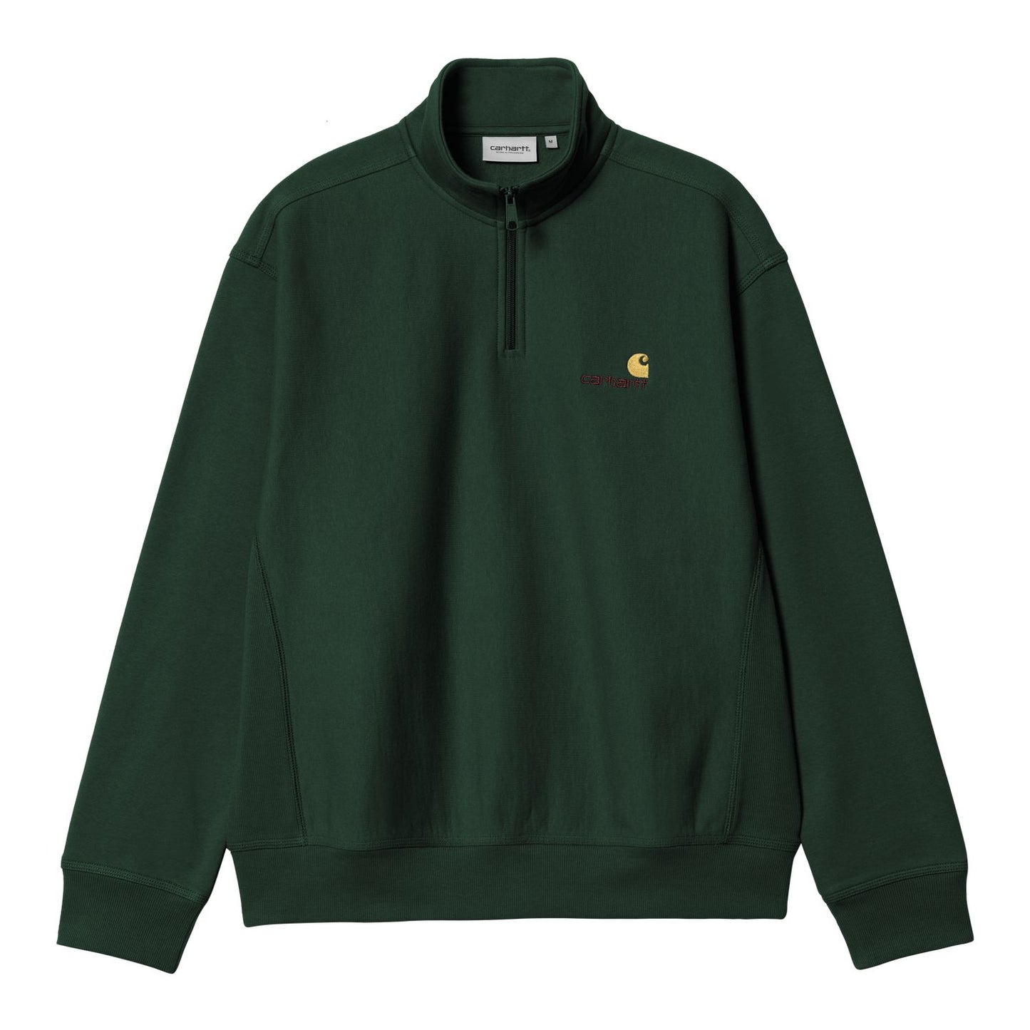 Carhartt WIP Half Zip American Script Sweatshirt Conifer