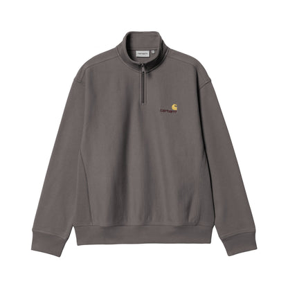 Carhartt WIP Half Zip American Script Sweatshirt Porphyry