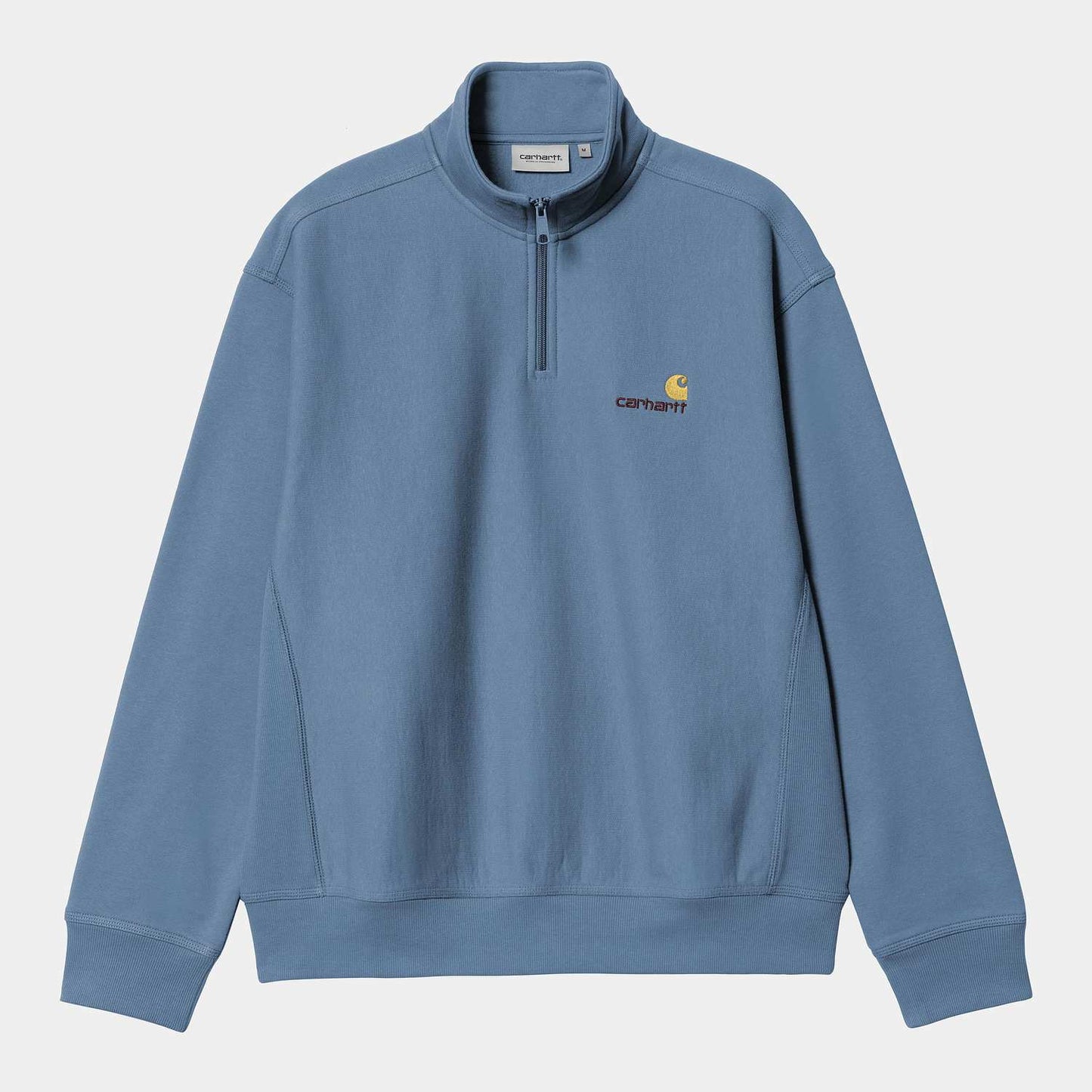 Carhartt WIP Half Zip American Script Sweatshirt Sorrent