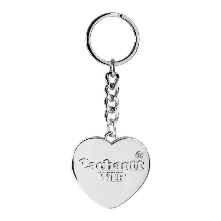 Carhartt WIP Heart Keychain Silver