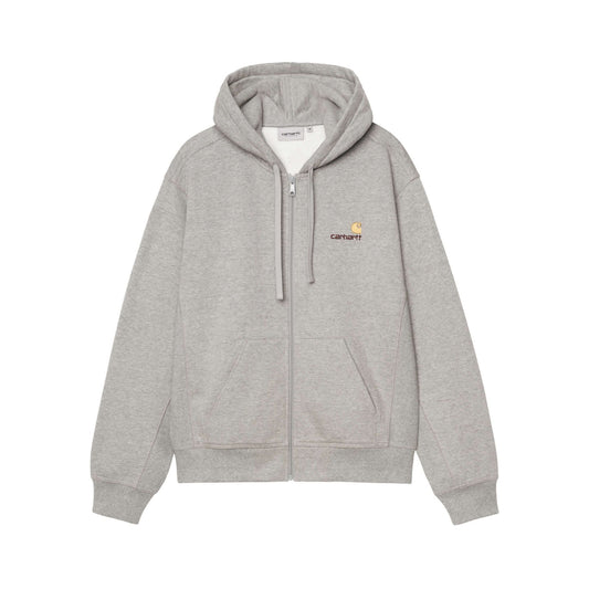 Carhartt WIP Hooded American Script Jacket Grey Heather