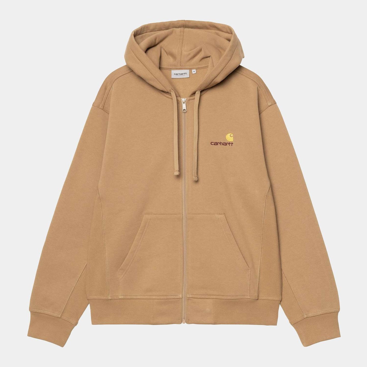 Carhartt WIP Hooded American Script Jacket Peanut