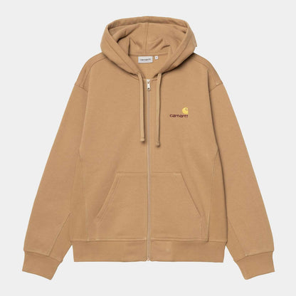 Carhartt WIP Hooded American Script Jacket Peanut