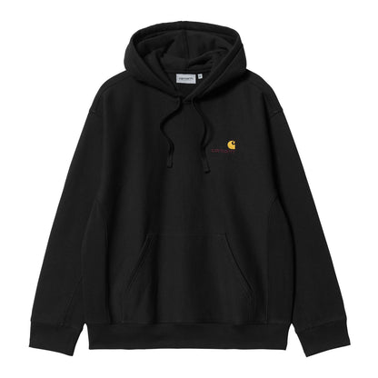 Carhartt WIP Hooded American Script Sweatshirt Black