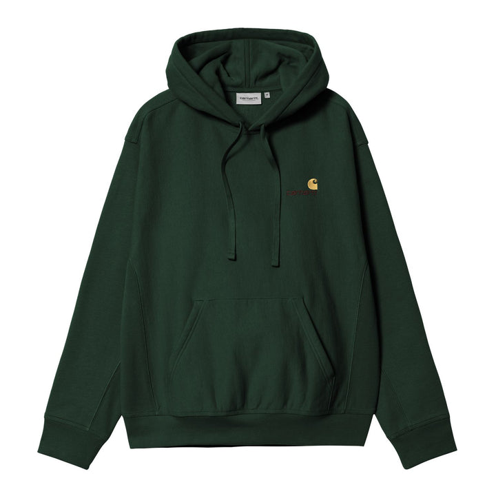 Carhartt WIP Hooded American Script Sweatshirt Conifer