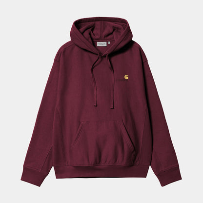 Carhartt WIP Hooded American Script Sweatshirt Malbec