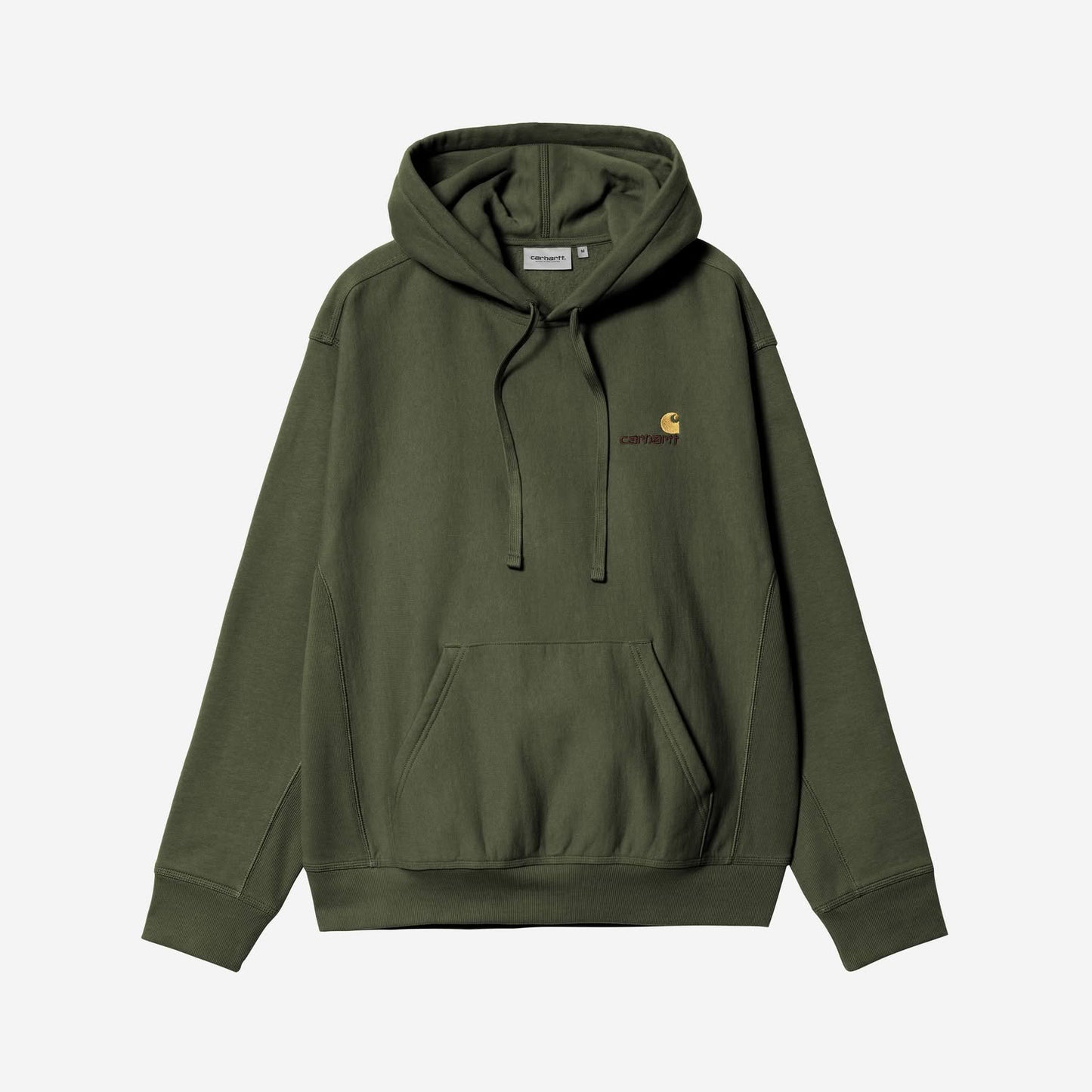 Carhartt WIP Hooded American Script Sweatshirt Tarragon