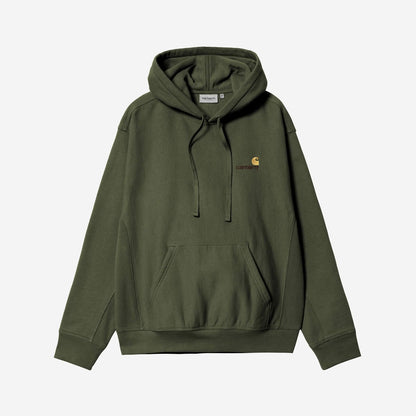 Carhartt WIP Hooded American Script Sweatshirt Tarragon