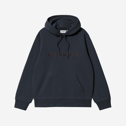 Carhartt WIP Hooded Carhartt Sweatshirt Deep Night Palisander