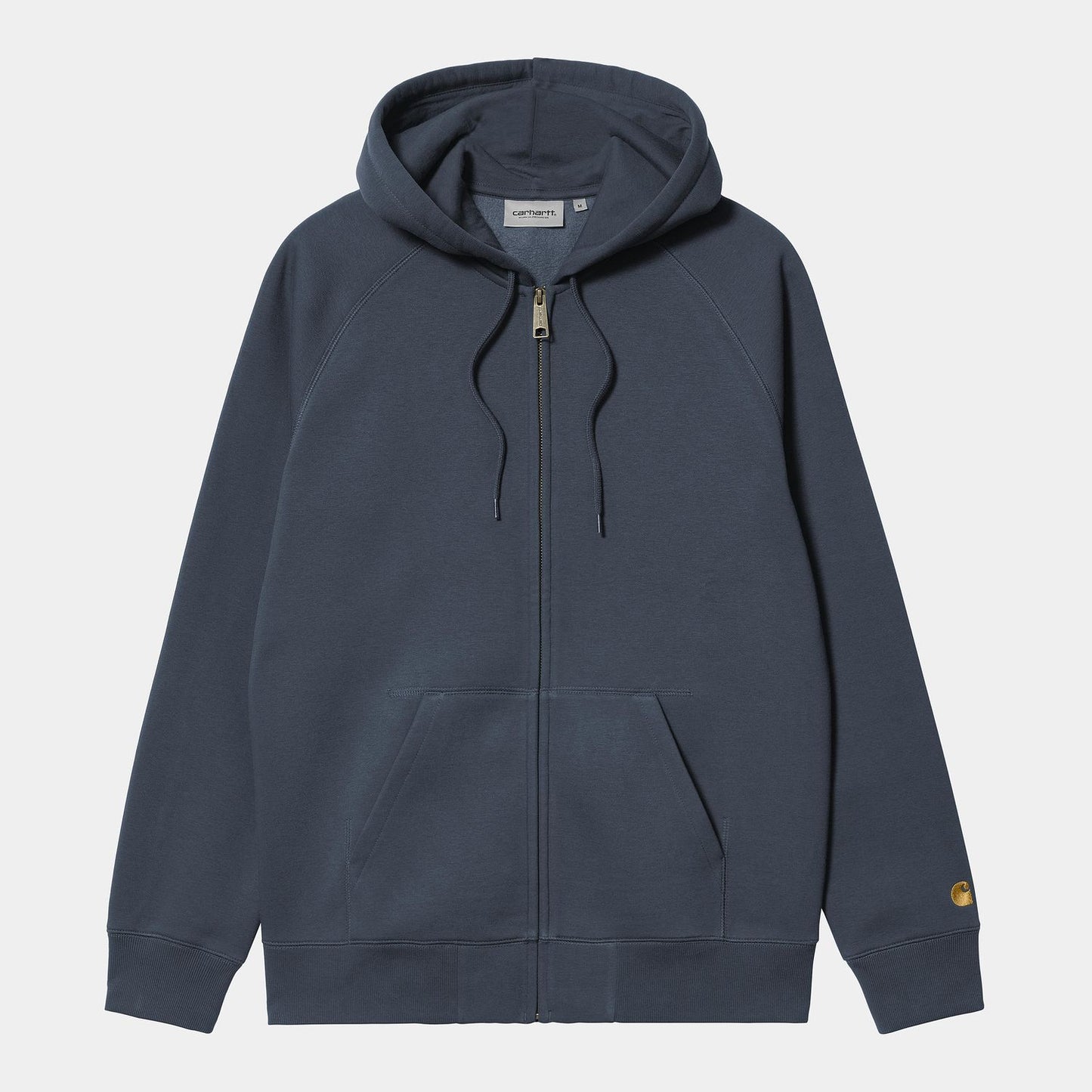 Carhartt WIP Hooded Chase Jacket Dusky Blue Gold