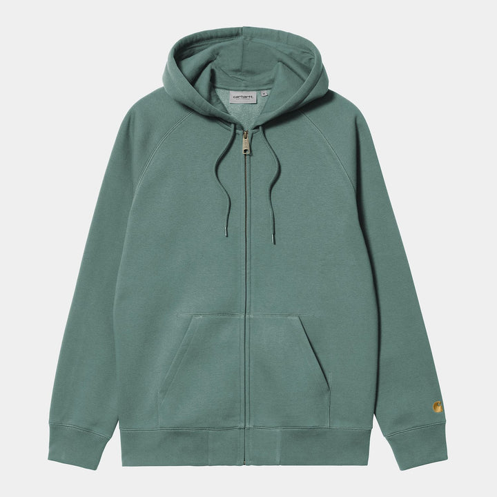 Carhartt WIP Hooded Chase Jacket Silver Pine Gold