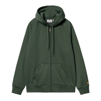 Carhartt WIP Hooded Chase Jacket Sycamore Tree Gold