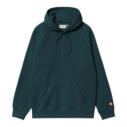 Carhartt WIP Hooded Chase Sweatshirt Duck Blue Gold