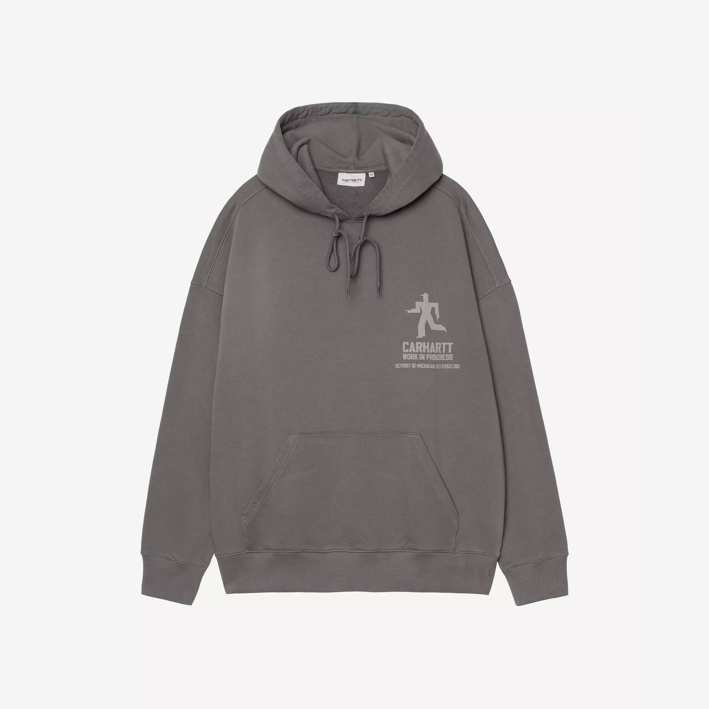 Carhartt WIP Hooded Distance Sweatshirt Graphite (Stone Dyed)