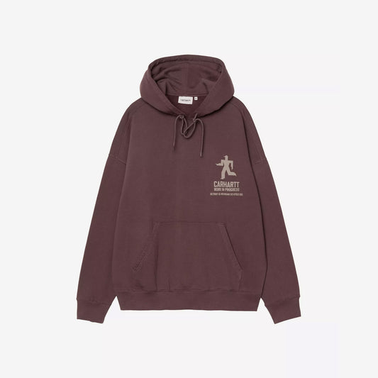 Carhartt WIP Hooded Distance Sweatshirt Palisander (Stone Dyed)
