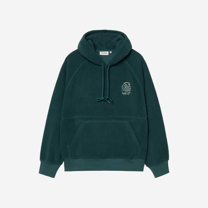 Carhartt WIP Hooded Helix Sweatshirt Deep Lagoon Silver Pine