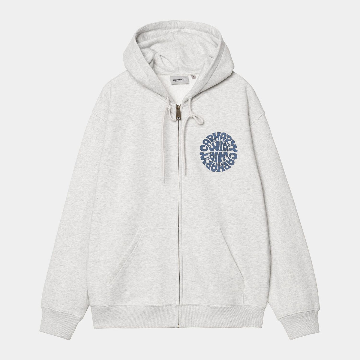 Carhartt WIP Hooded Jazzy Sweat Jacket Ash Heather Blue Iris