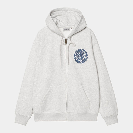 Carhartt WIP Hooded Jazzy Sweat Jacket Ash Heather Blue Iris