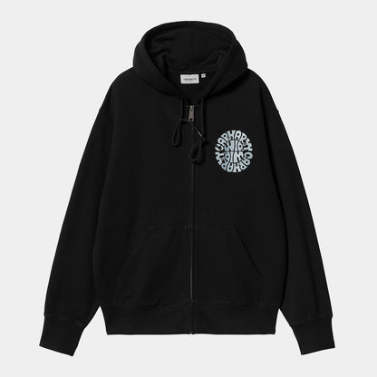 Carhartt WIP Hooded Jazzy Sweat Jacket Black Air Sky