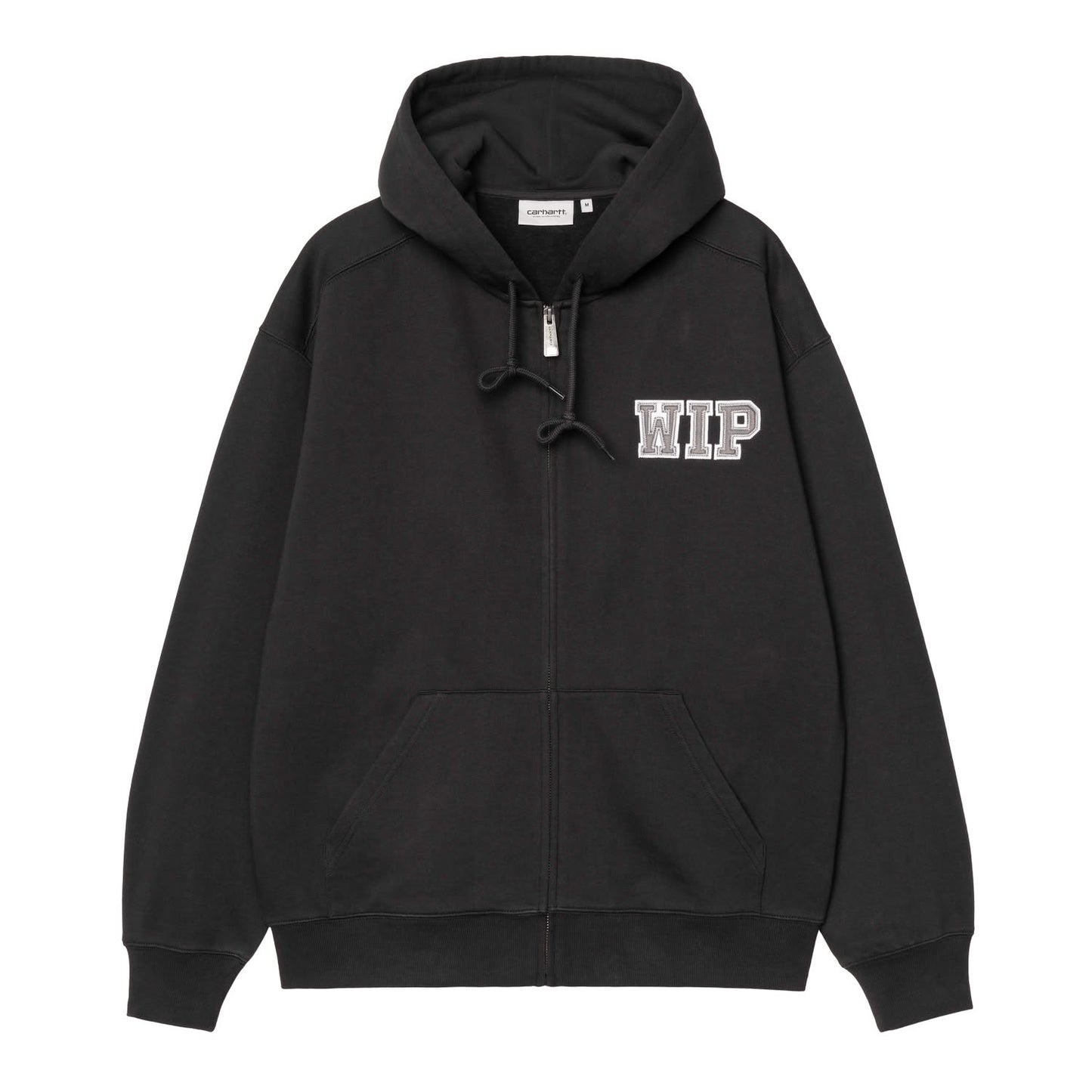Carhartt WIP Hooded Mini Wip Sweat Jacket Black Stone Washed