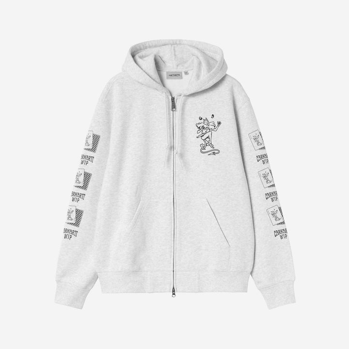 Carhartt WIP Hooded Playing Cards Jacket Ash Heather