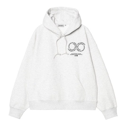 Carhartt WIP Hooded Rotation Sweatshirt Ash Heather Black