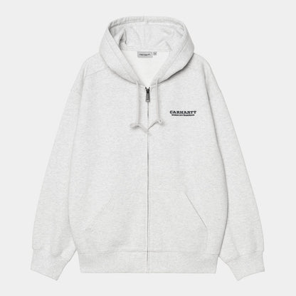 Carhartt WIP Hooded Runaway Sweat Jacket Ash Heather Malachite