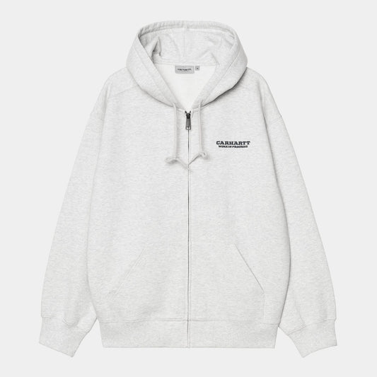 Carhartt WIP Hooded Runaway Sweat Jacket Ash Heather Malachite
